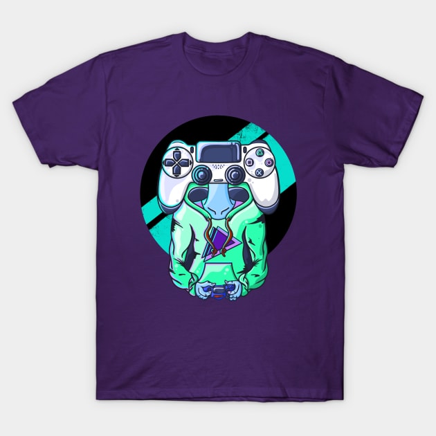 Gamer head White T-Shirt by nataliesnow24